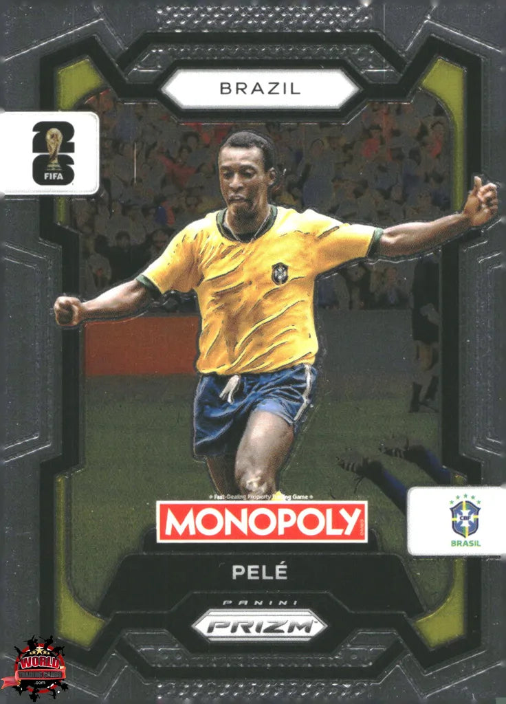 #PMPWC/016 | Panini | Monopoly | Prizm | FIFA World Cup | 2026 | Pelé | Base