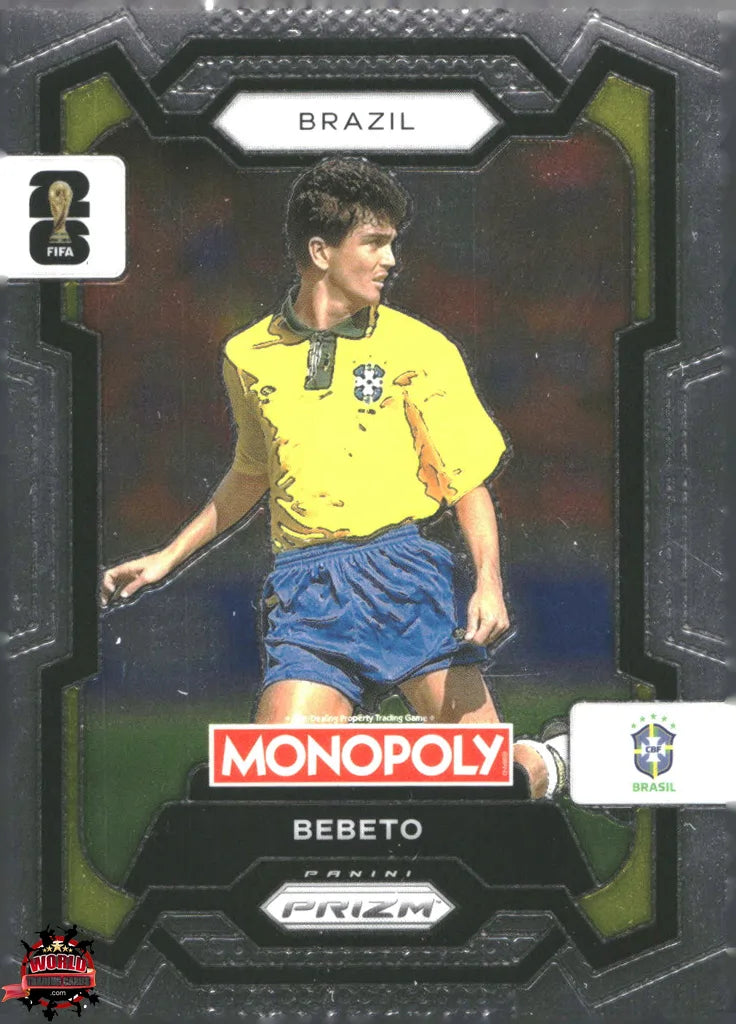 #PMPWC/020 | Panini | Monopoly | Prizm | FIFA World Cup | 2026 | Bebeto | Base