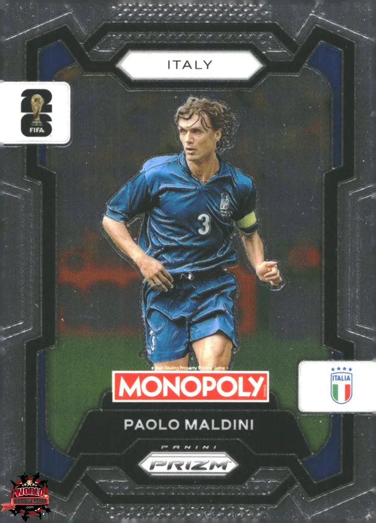 #PMPWC/037 | Panini | Monopoly | Prizm | FIFA World Cup | 2026 | Paolo Maldini | Base