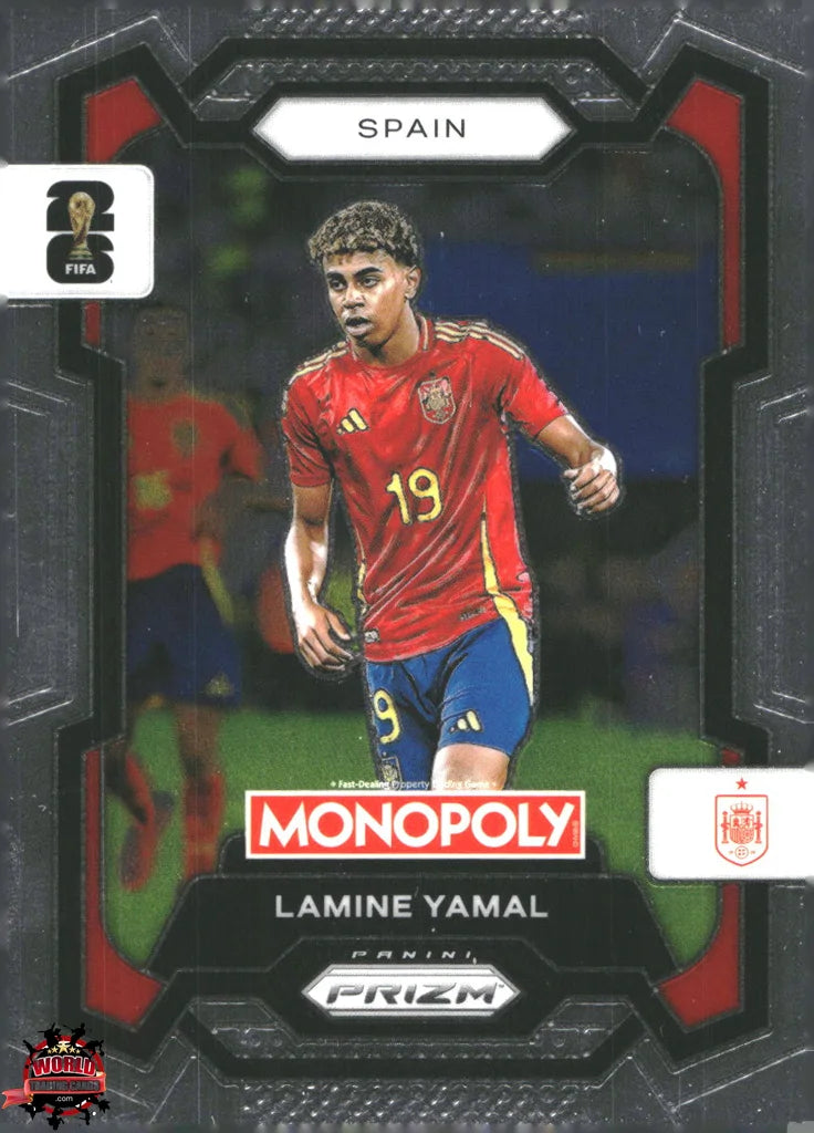 #PMPWC/041 | Panini | Monopoly | Prizm | FIFA World Cup | 2026 | Lamine Yamal | Base