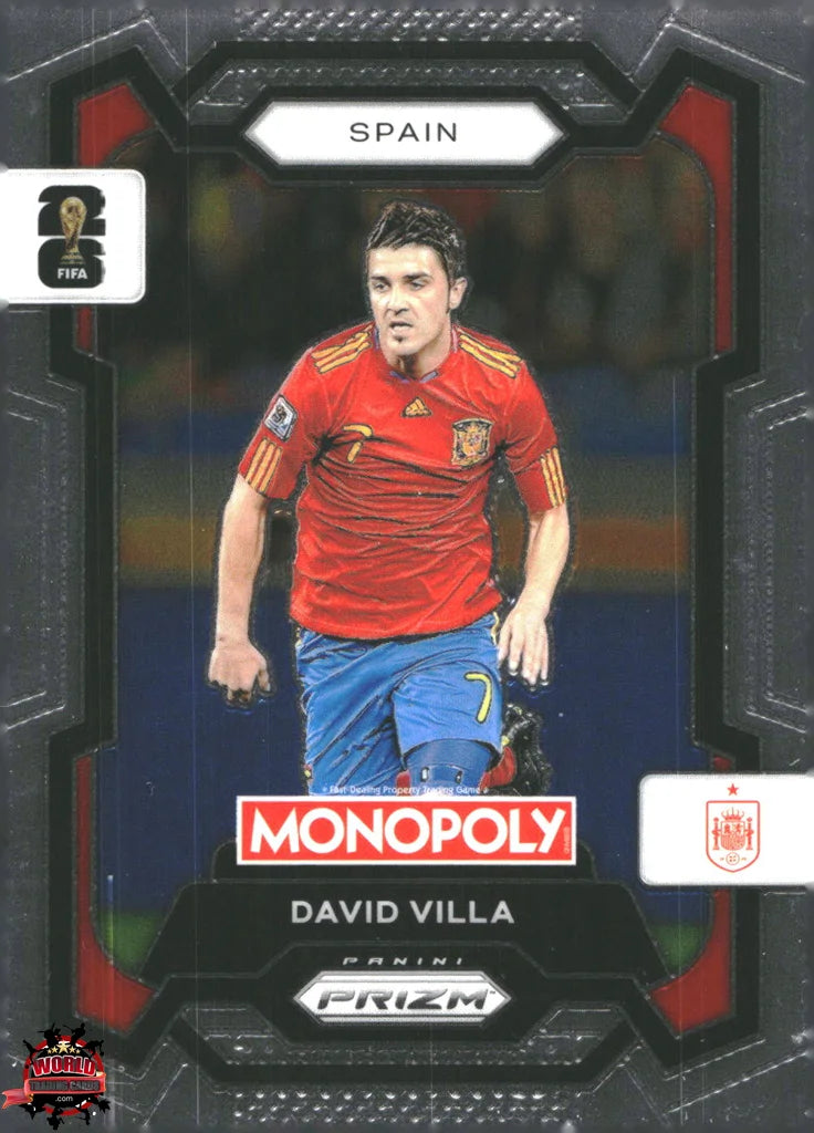 #PMPWC/044 | Panini | Monopoly | Prizm | FIFA World Cup | 2026 | David Villa | Base