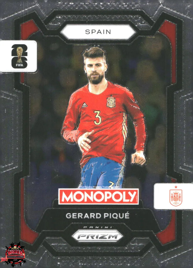 #PMPWC/046 | Panini | Monopoly | Prizm | FIFA World Cup | 2026 | Gerard Pique | Base