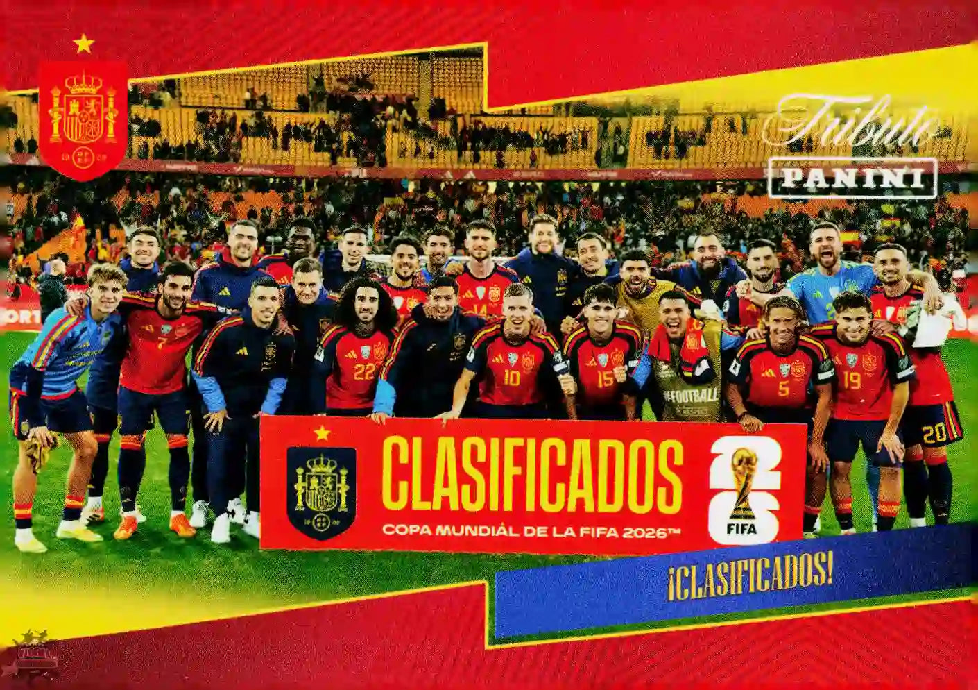 #PTBESP/70 | Panini | Tributo España | Vamos Campeones | 2026 | La Roja 2026 | Clasificados
