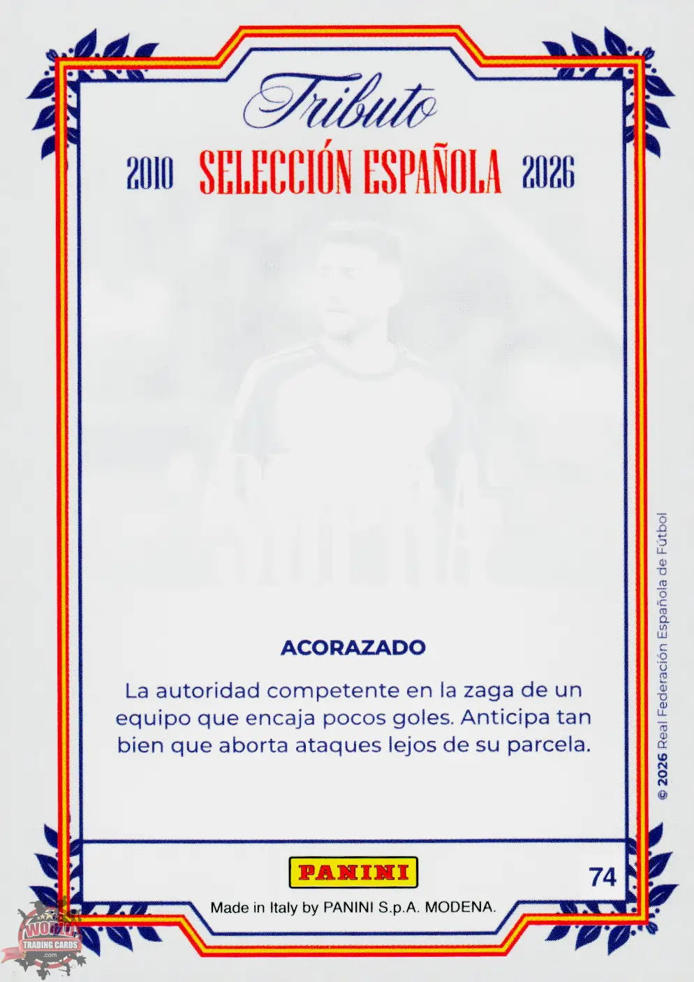 #PTBESP/74 | Panini | Tributo España | Vamos Campeones | 2026 | SUPRA | Laporte