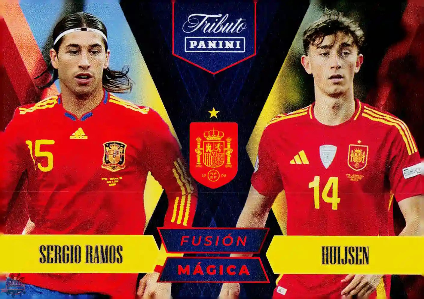 #PTBESP/83 | Panini | Tributo España | Vamos Campeones | 2026 | FUSION MAGICA | Ramos / Huijsen