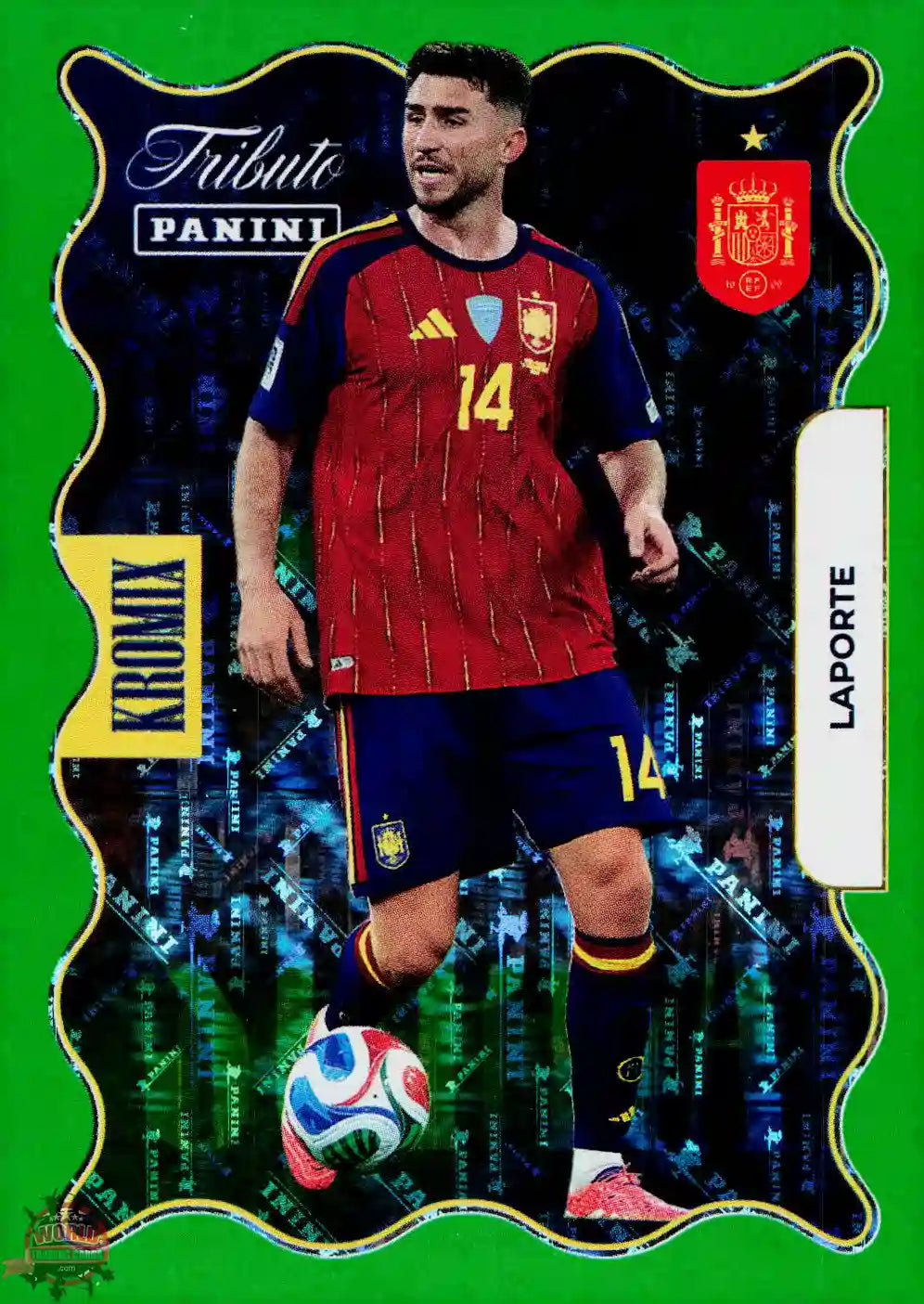 #PTBESP/KV74 | Panini | Tributo España | Vamos Campeones | 2026 | PARALLELS SUPRA KROMIX GREEN | Laporte
