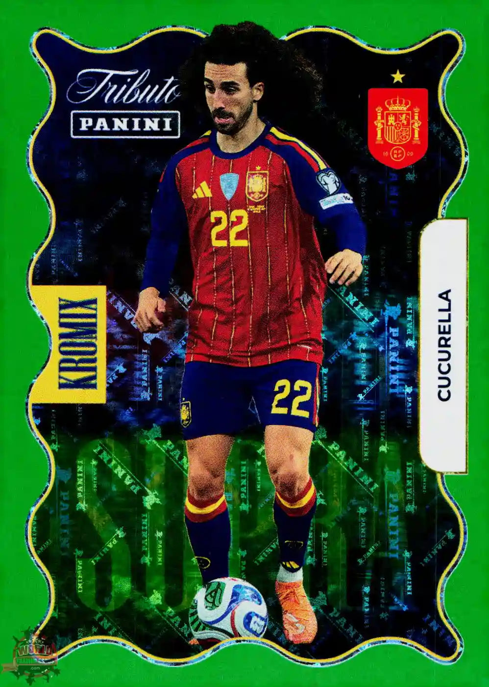 #PTBESP/KV75 | Panini | Tributo España | Vamos Campeones | 2026 | PARALLELS SUPRA KROMIX GREEN | Cucurella