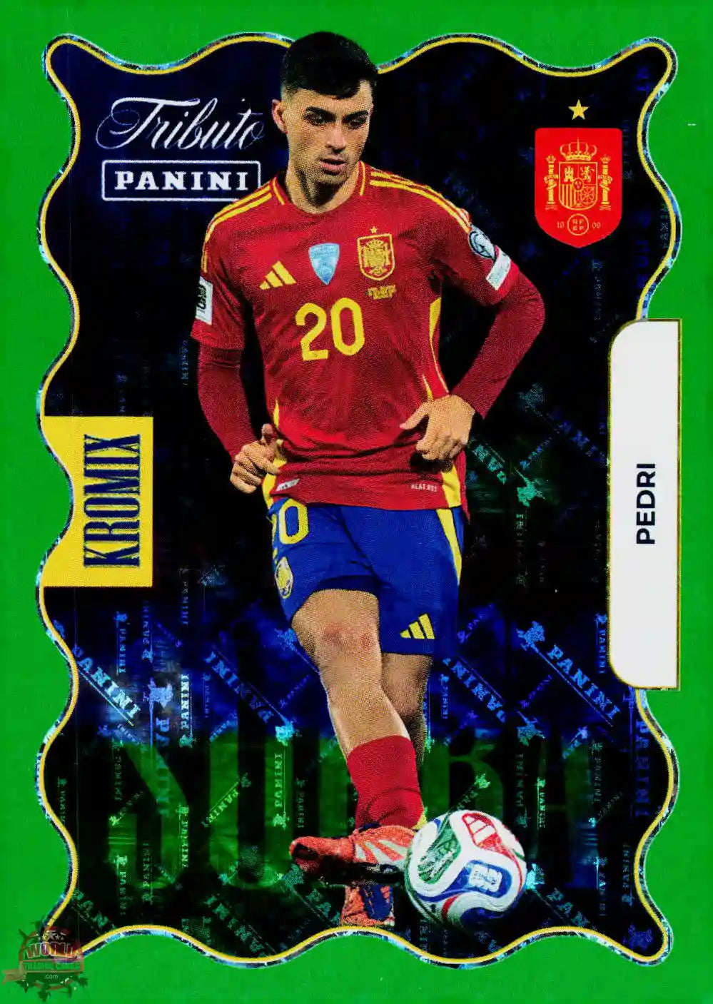 #PTBESP/KV77 | Panini | Tributo España | Vamos Campeones | 2026 | PARALLELS SUPRA KROMIX GREEN | Pedri