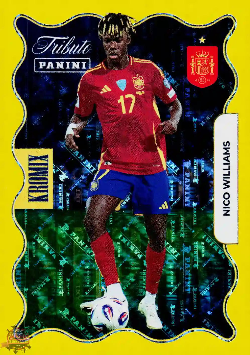#PTBESP/KO81 | Panini | Tributo España | Vamos Campeones | 2026 | PARALLELS SUPRA KROMIX GOLD | Nico Williams