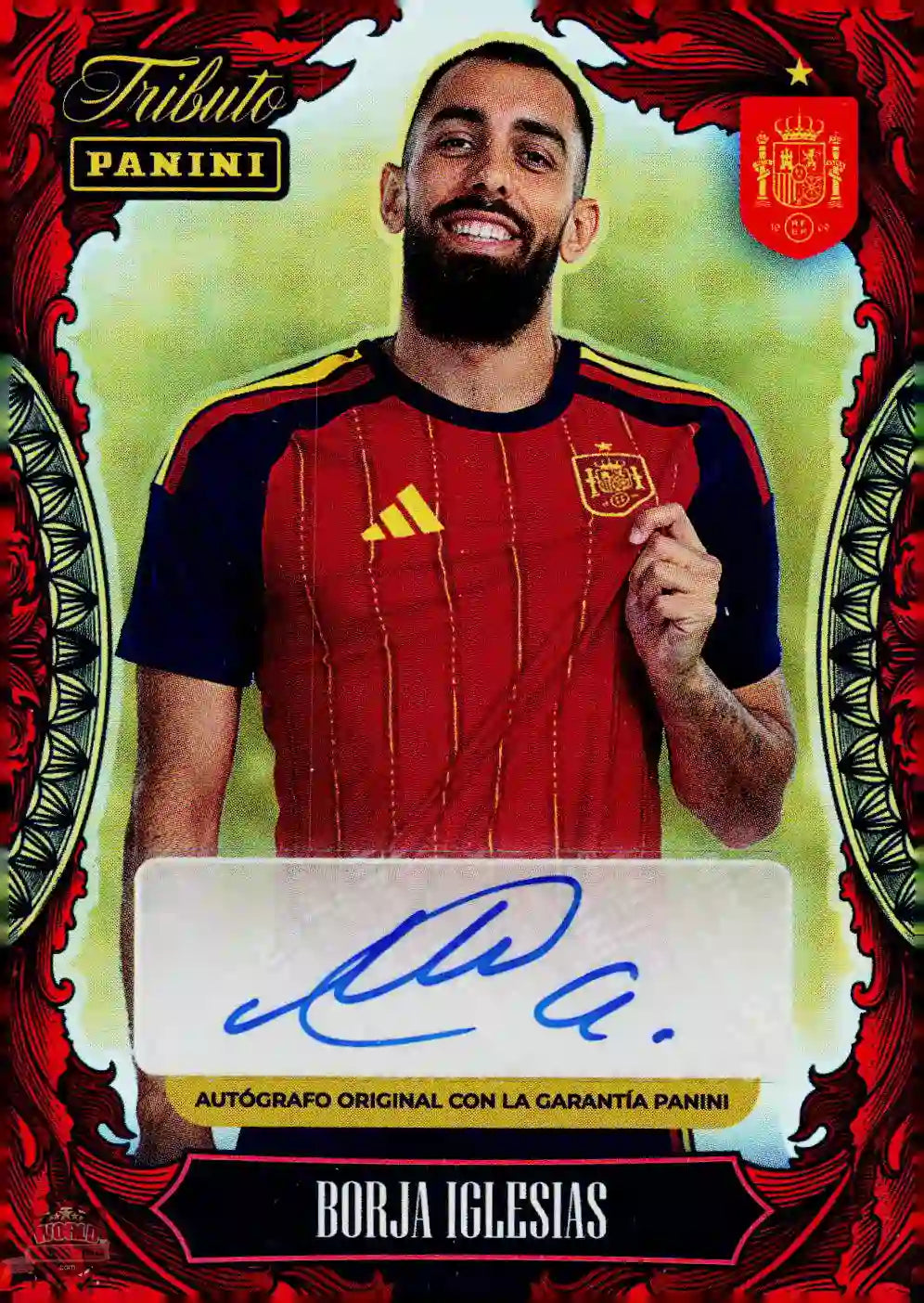 #PTBESP/AUT01 | Panini | Tributo España | Vamos Campeones | 2026 | Autógrafo 200 Unidades | Borja Iglesias