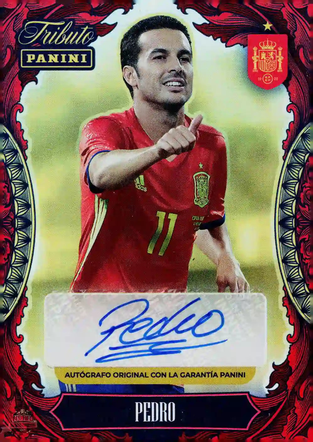 #PTBESP/AUT02 | Panini | Tributo España | Vamos Campeones | 2026 | Autógrafo 100 Unidades | Pedro