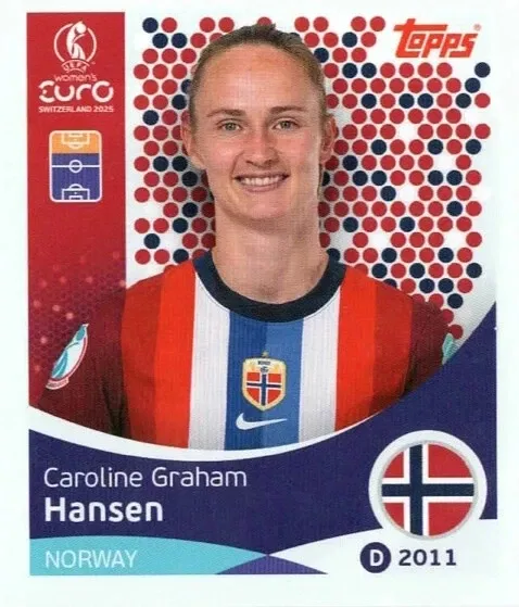 Caroline Graham Hansen - Norway - Topps Uefa Women's Euro - 2025 - #057 - Basico