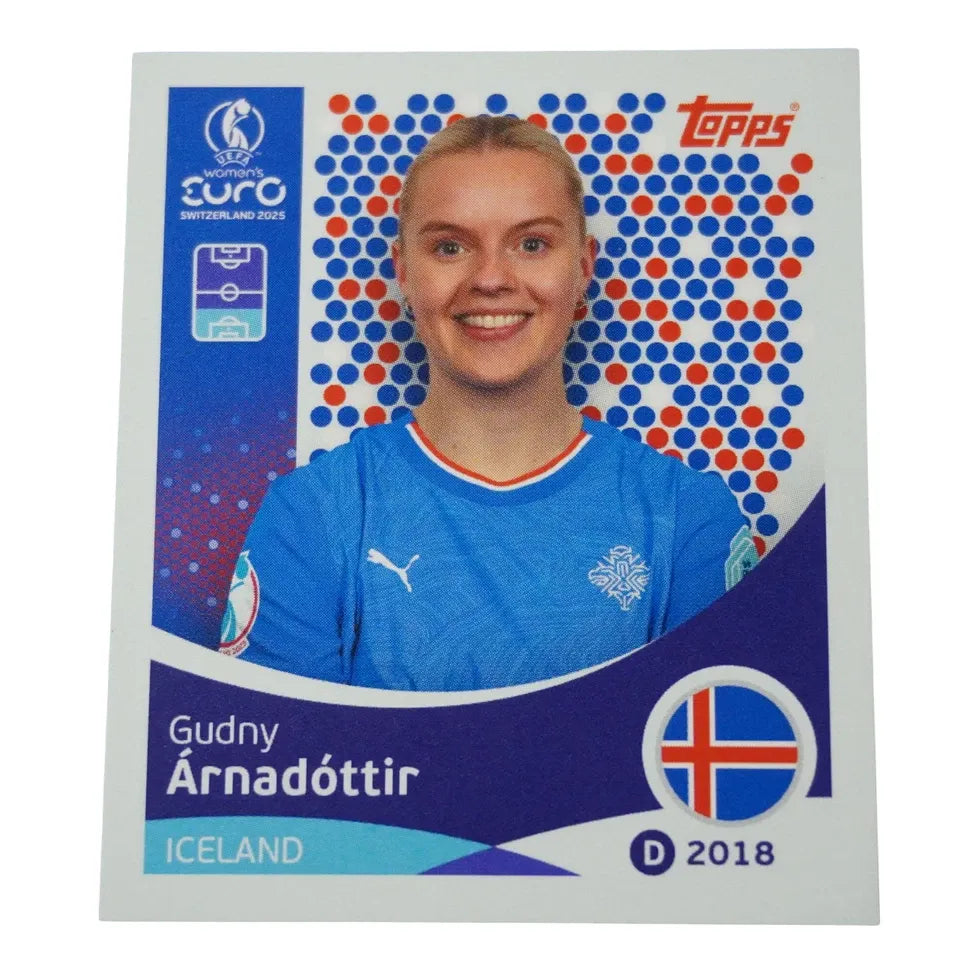 Gudny Arnadottir - Iceland - Topps Uefa Women's Euro - 2025 - #066 - Basico