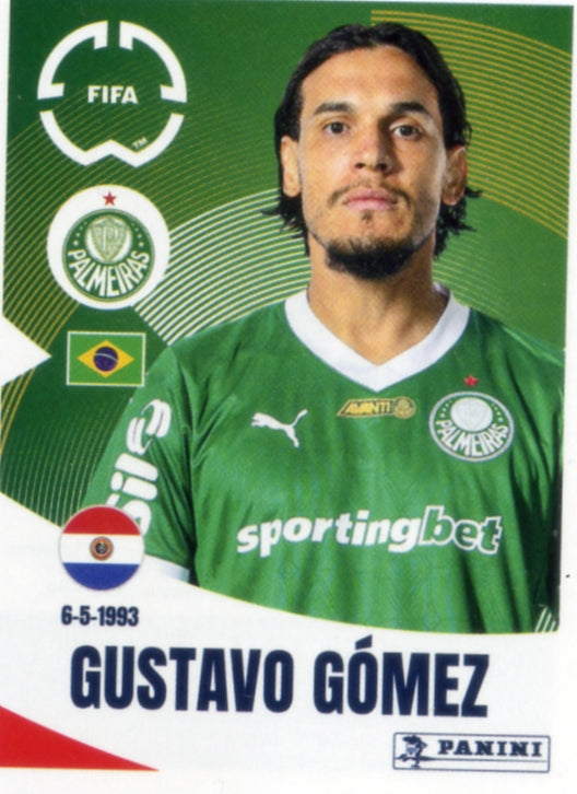 Panini Club World Cup 2025 #009 - Gustavo Gómez (SE Palmeiras)
