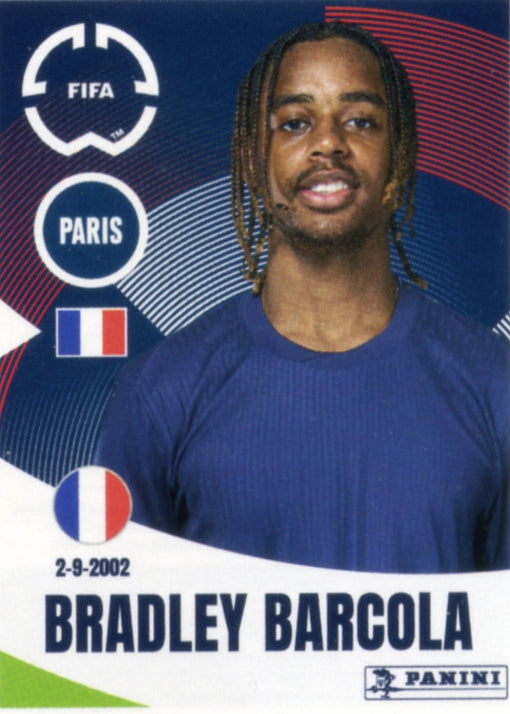 Panini Club World Cup 2025 #075 -  Bradley Barcola (Paris Saint-Germain)