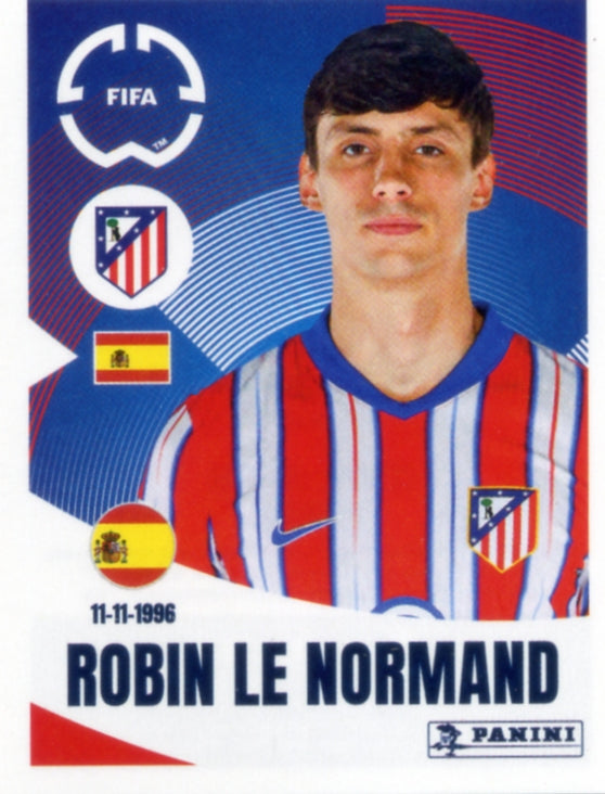 Panini Club World Cup 2025 #082 -  Robin Le Normand (Atlético de Madrid)