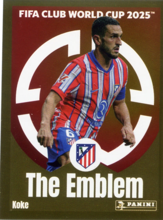 Panini Club World Cup 2025 #091 -  Koke - The Emblem (Atlético de Madrid)