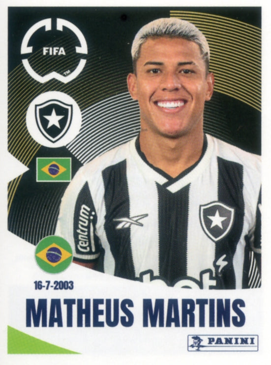 Panini Club World Cup 2025 #114 -  Matheus Martins (Botafogo)