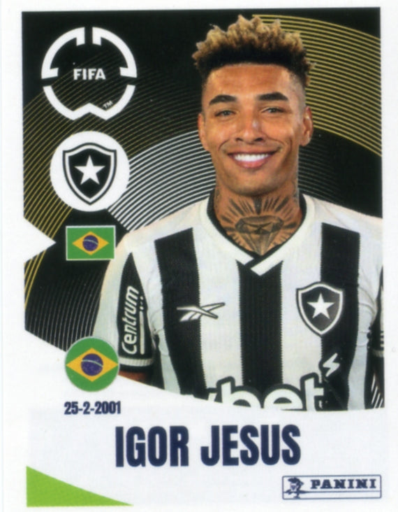 Panini Club World Cup 2025 #111 -  Igor Jesus (Botafogo)
