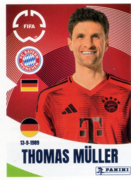 Panini Club World Cup 2025 #134 -  Thomas Müller (FC Bayern Munich)