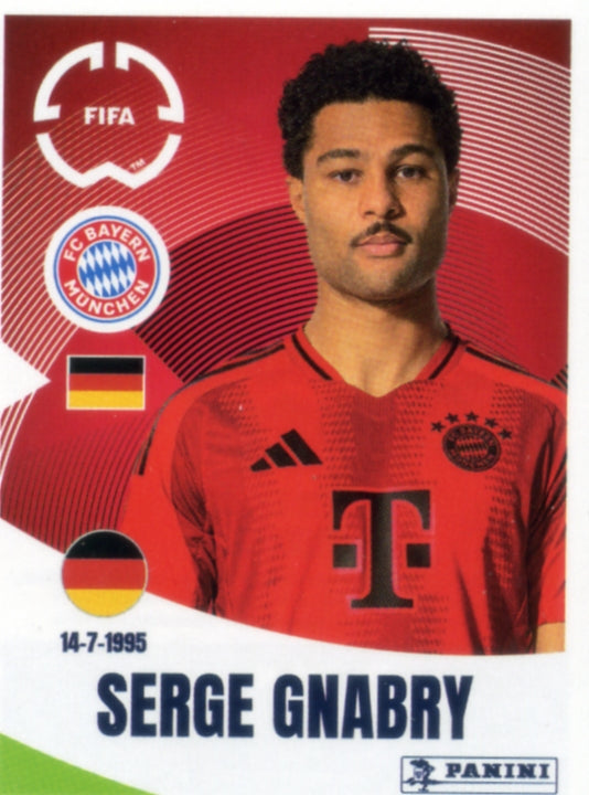 Panini Club World Cup 2025 #132 -  Serge Gnabry (FC Bayern Munich)