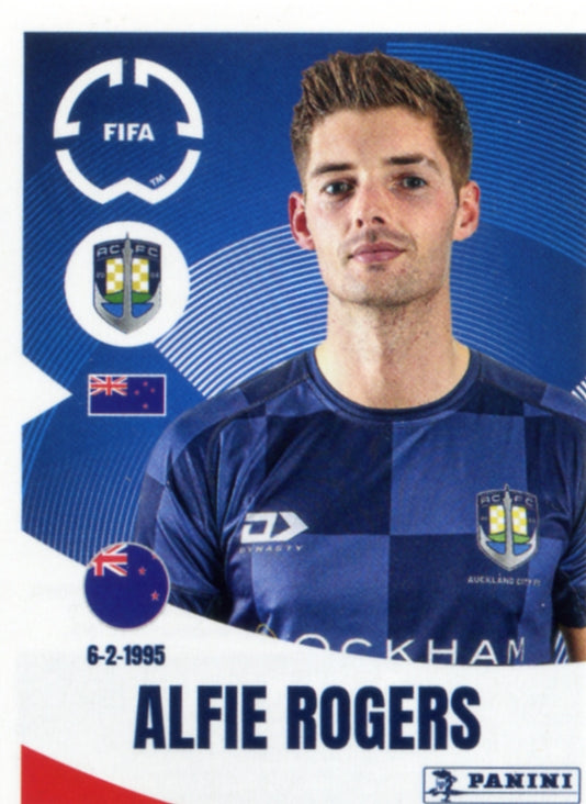 Panini Club World Cup 2025 #140 -  Alfie Rogers (Auckland City FC)