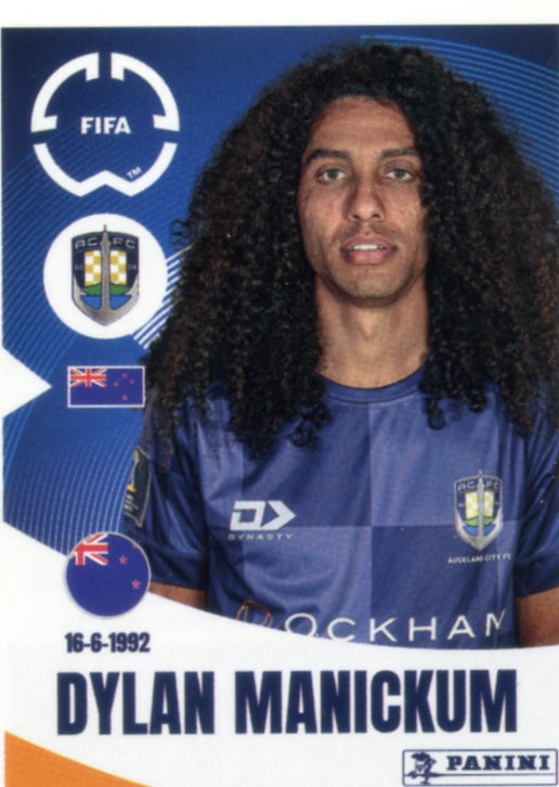 Panini Club World Cup 2025 #147 -  Dylan Manickum (Auckland City FC)