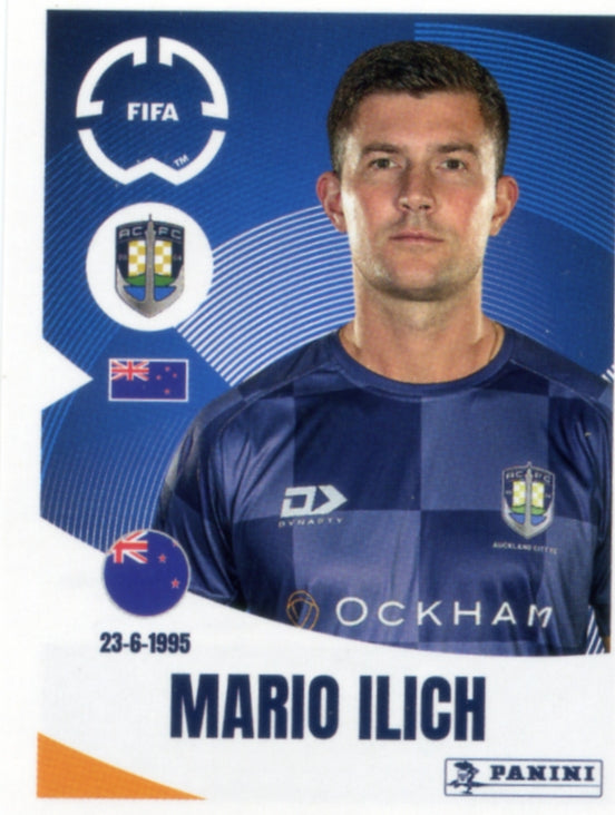 Panini Club World Cup 2025 #145 -  Mario Ilich (Auckland City FC)