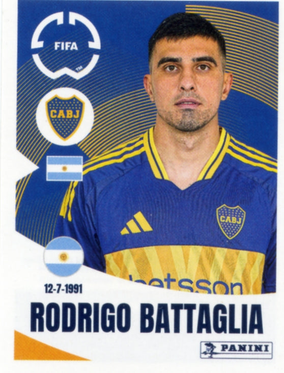 Panini Club World Cup 2025 #161 -  Rodrigo Battaglia (CA Boca Juniors)