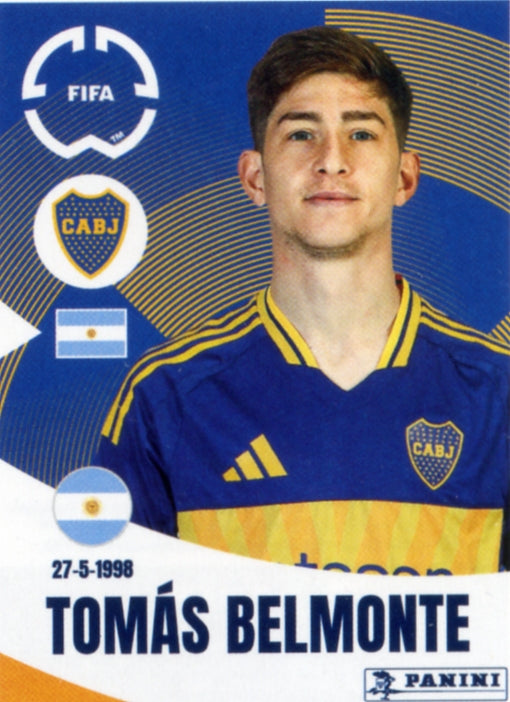Panini Club World Cup 2025 #162 -  Tomás Belmonte (CA Boca Juniors)