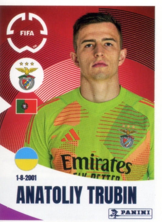 Panini Club World Cup 2025 #174 -  Anatoliy Trubin (SL Benfica)