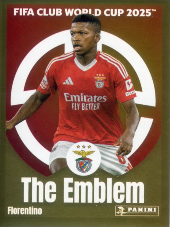 Panini Club World Cup 2025 #184 -  Florentino Luís - The Emblem (SL Benfica)