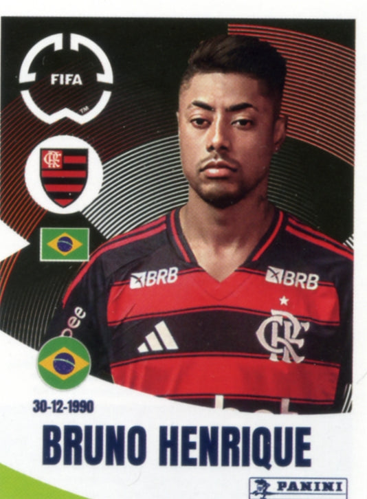 Panini Club World Cup 2025 #207 -  Bruno Henrique (CR Flamengo)