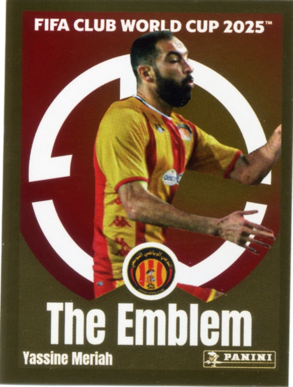 Panini Club World Cup 2025 #220 -  Yassine Meriah - The Emblem (Espérance sportive de Tunis)