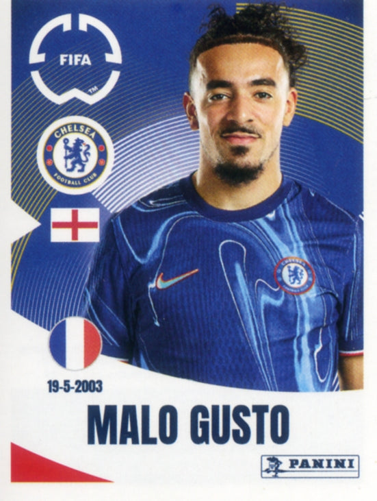 Panini Club World Cup 2025 #230 -  Malo Gusto (Chelsea FC)