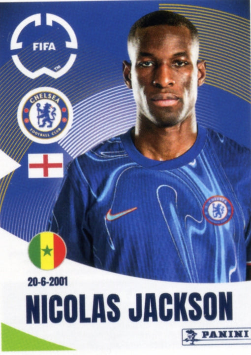 Panini Club World Cup 2025 #239 -  Nicolas Jackson (Chelsea FC)
