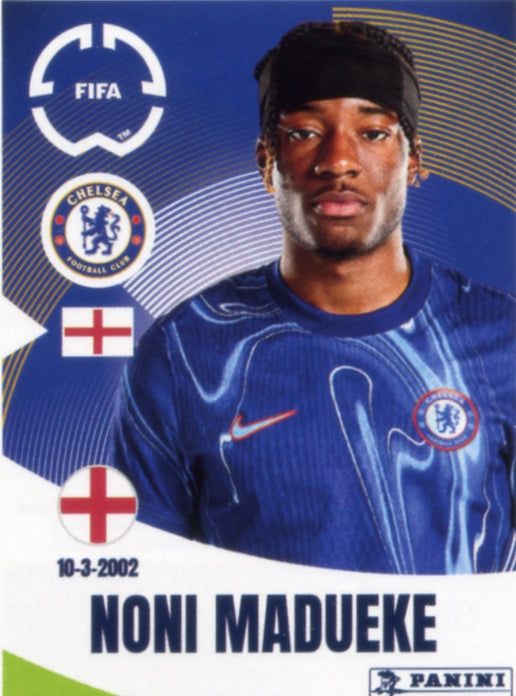 Panini Club World Cup 2025 #243 -  Noni  Madueke (Chelsea FC)