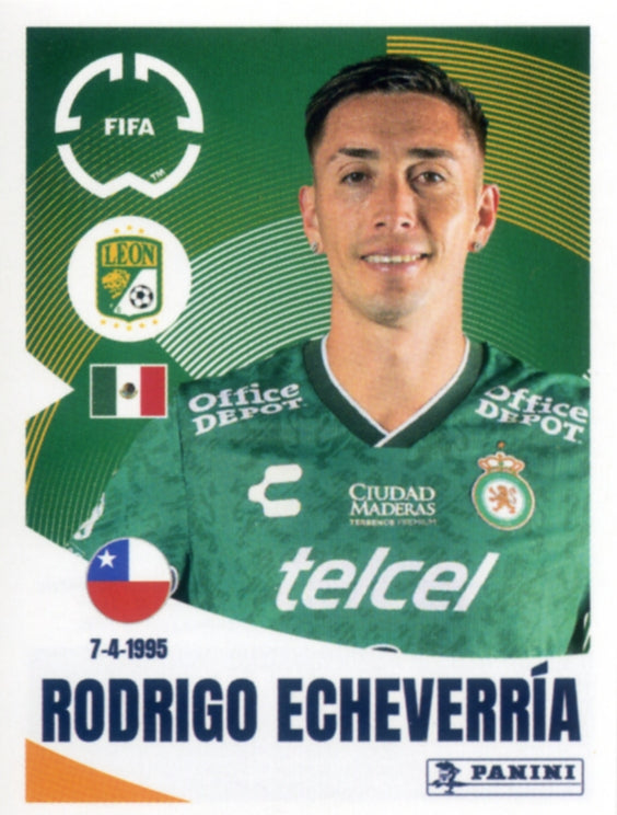 Panini Club World Cup 2025 #252 -  Rodrigo Echeverría (Club León)
