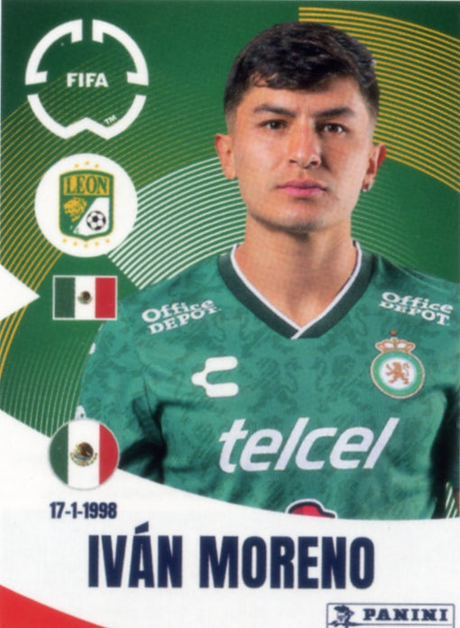 Panini Club World Cup 2025 #249 -  Iván Moreno (Club León)