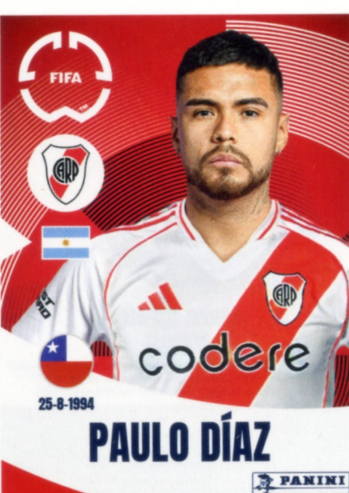 Panini Club World Cup 2025 #266 -  Paulo Díaz (CA River Plate)