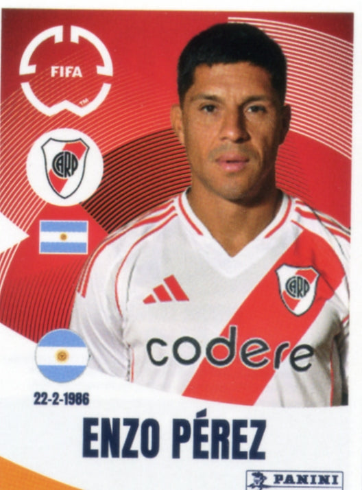 Panini Club World Cup 2025 #270 -  Enzo Pérez (CA River Plate)