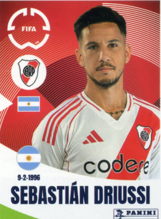 Panini Club World Cup 2025 #276 -  Sebastián Driussi (CA River Plate)