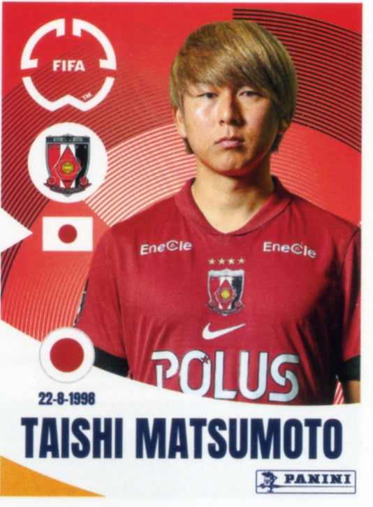 Panini Club World Cup 2025 #285 -  Taishi Matsumoto (Urawa Red Diamonds)