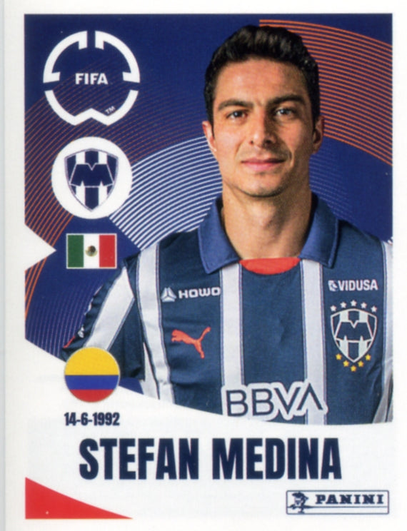 Panini Club World Cup 2025 #303 -  Stefan Medina (CF Monterrey)