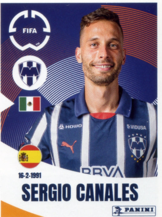 Panini Club World Cup 2025 #307 -  Sergio Canales (CF Monterrey)