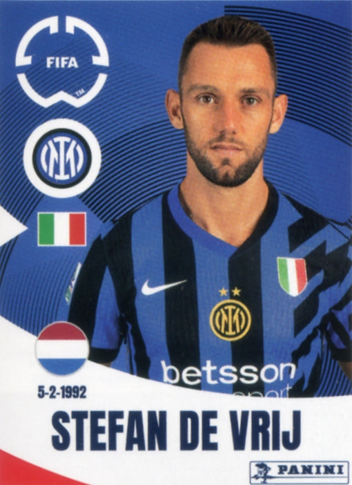 Panini Club World Cup 2025 #325 -  Stefan de Vrij (FC Inter Milan)