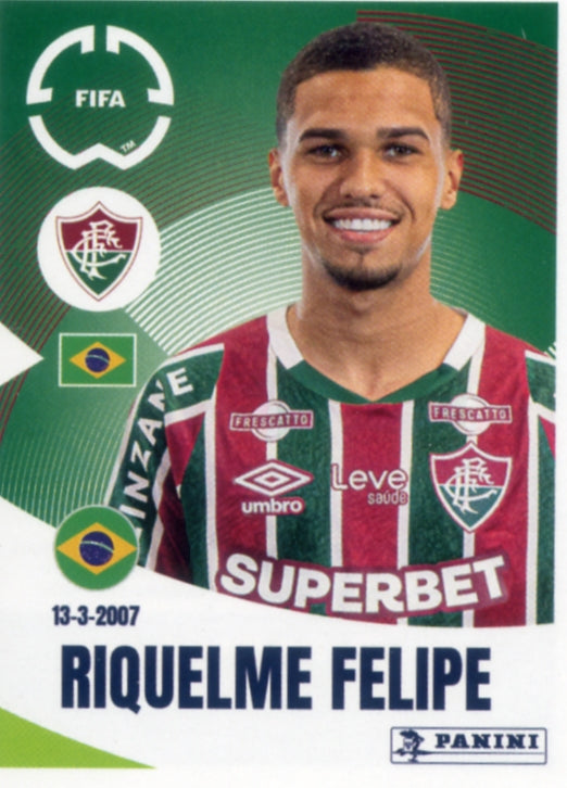 Panini Club World Cup 2025 #350 -  Riquelme Felipe (Fluminense FC)