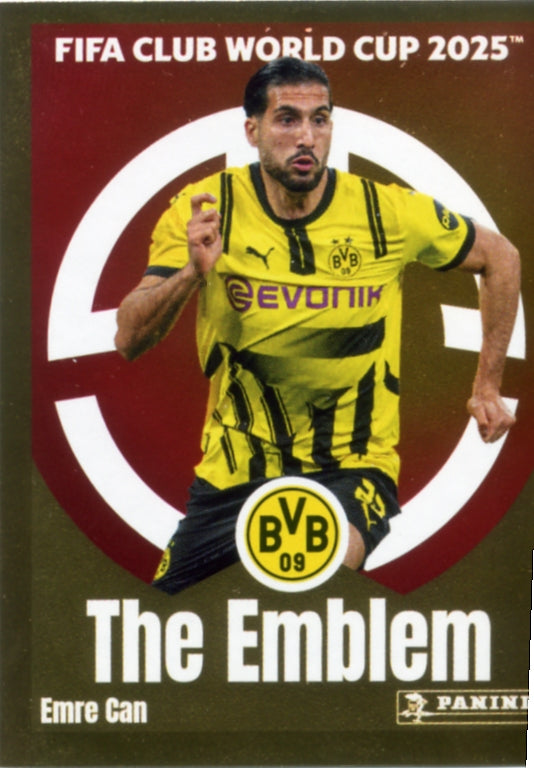 Panini Club World Cup 2025 #364 -  Emre Can - The Emblem (Borussia Dortmund)