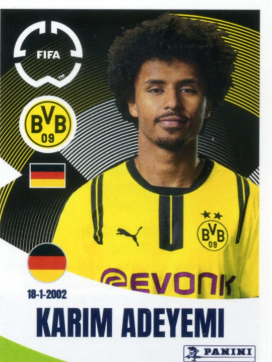 Panini Club World Cup 2025 #366 -  Karim Adeyemi (Borussia Dortmund)
