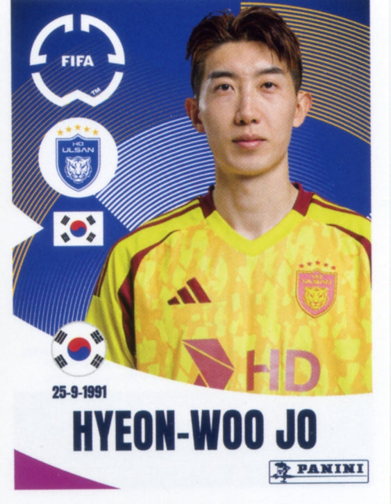 Panini Club World Cup 2025 #372 -  Hyeon-woo Jo (Ulsan HD FC)